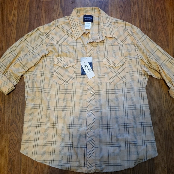 Wrangler Other - Brand New Wrangler 2XL Plaid Western Shirt Snap Button NWT